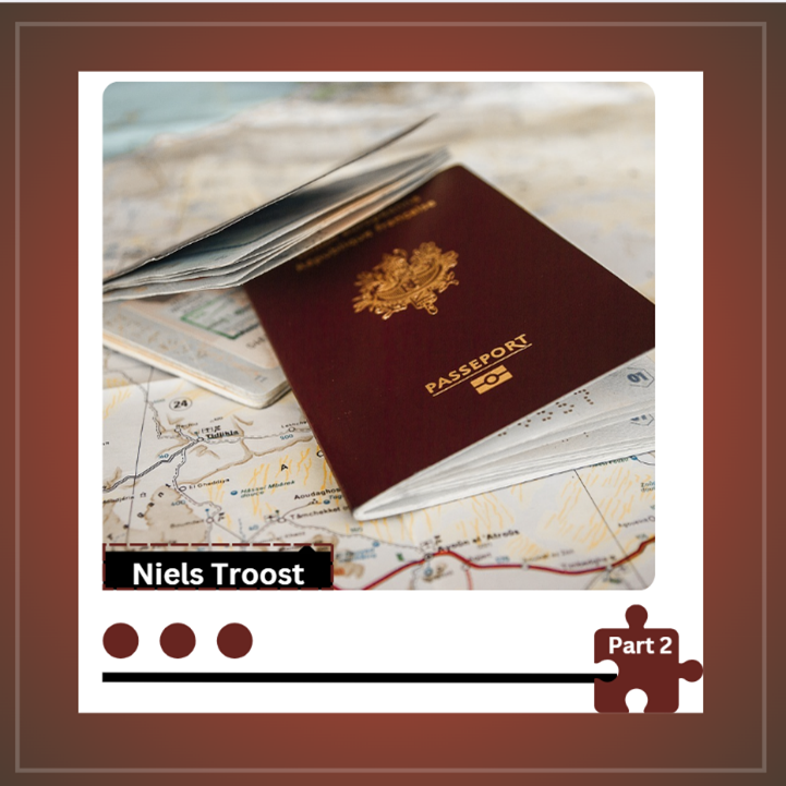 a passport lying on top of a world map